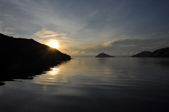 Sonnenaufgang irgendwo...also wenn das nicht Kitsch ist