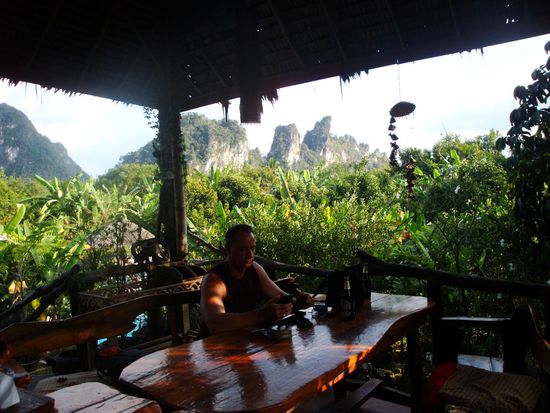 Terrasse vom Morning Mist Resort