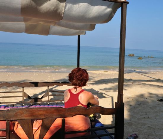 RelaxBay, der Strand am vormittag...