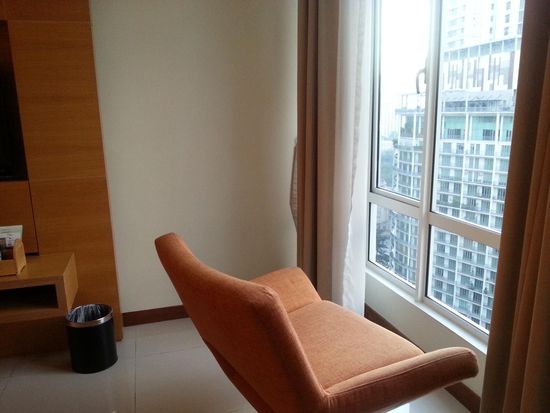 Der Arbeitsplatz der Autorin im 20.Stock 