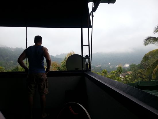Restaurantterrasse des Kandy Mount Villa
