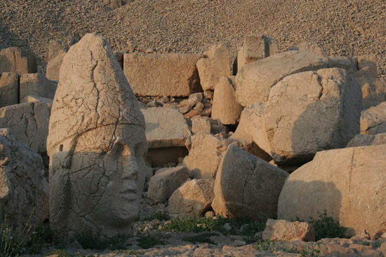 Hier einer der beeindruckenden Köpfe und diese dann auch noch in dieser Höhe.