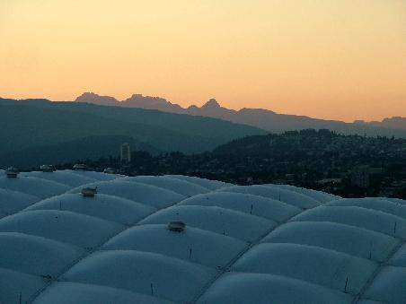 Sonnenaufgang ueber BC Place