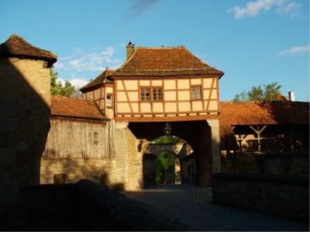 Stadtmauer in Rothenburg ob der Tauber