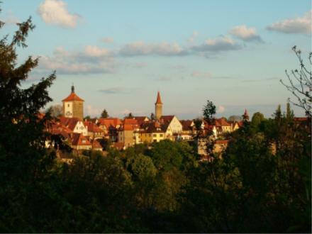 Rothenburg ob der Tauber im Abendlicht