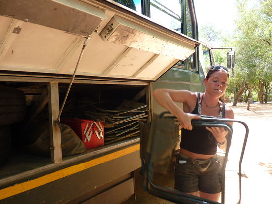 unsere Stühle  na Katja gehts