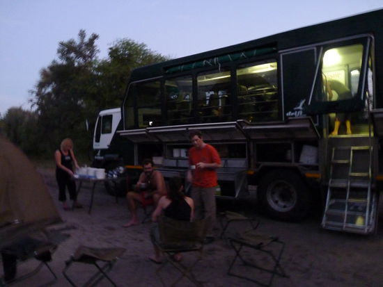 Nach unserer ersten Nacht wurde erst einmal Kaffee gekocht