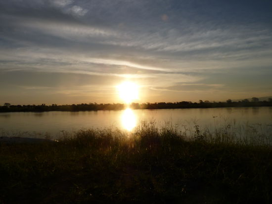 am Abend gab es einen wunderschönen Sonnenuntergang
