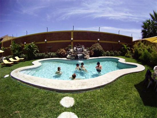 Abkühlen im Pool