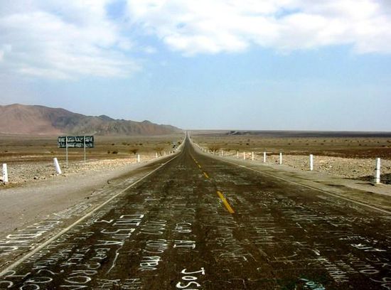 Panamericana alles geradeaus