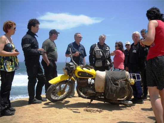 Ein CZ Motorrad von einem Fischer