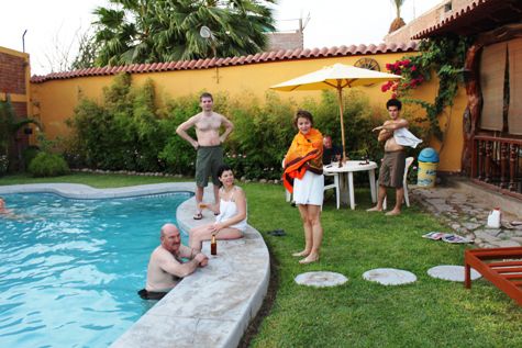 Abkühlung im Pool