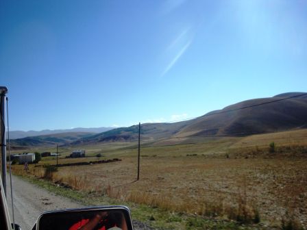 Hier sind wir auf 2000 Meter Höhe unterwegs nach Ardahan