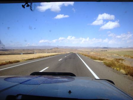 Auf der Fahrt von Tabriz nach Astara