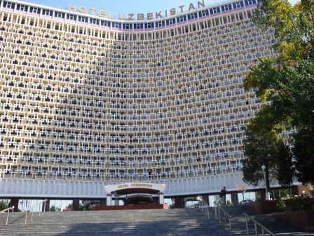 Unser "Kasten" Hotel Uzbekistan in welchem wir elf Tage verbringen