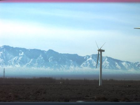 Auf der Fahrt von Urumqi nach Turpan