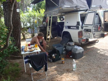 Das erste Mal kochen auf unserem Benzinkocher
