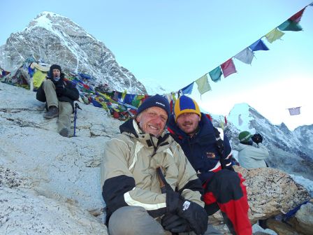 ..doch noch ein Lächeln auf dem Kala Patthar.