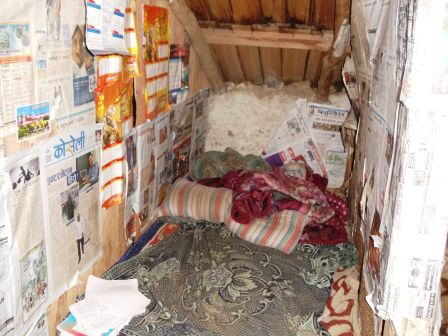 Der Rest der Familie schlief hier. Wir waren im ganzen zwischen 9 und 15 Personen, welche hier schliefen