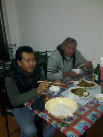 Sylvestermenü bei minus 16 Grad. Leider auch in diesem offenen Restaurant