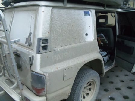 am nächsten Morgen gings mit unserem gezeichneten und schmutzigen Nissan Patrol weiter nach Dali