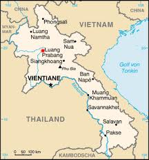 Karte von Laos
