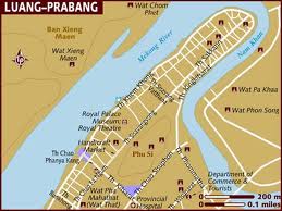 Stadtkarte von Luang Prabang