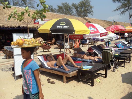 Wir geniessens und strecken unsere Beine