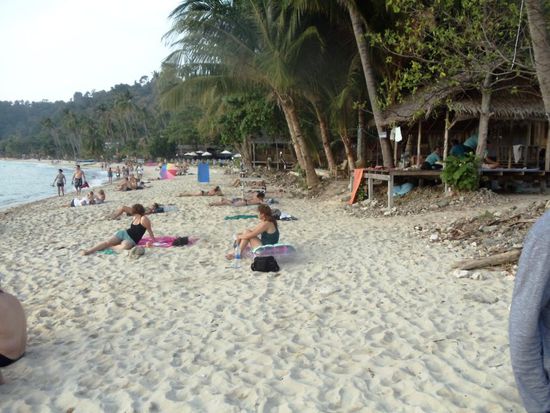 Ankunft am Lonely Beach