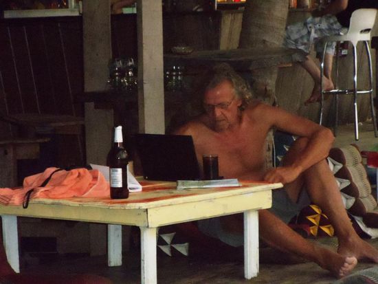 Und Urs ging natürlich seiner Arbeit nach - alles für Euch..