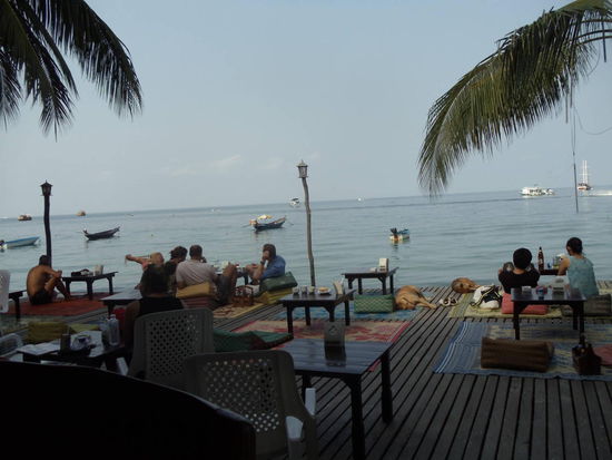 Blick von unserem Guest House Restaurant