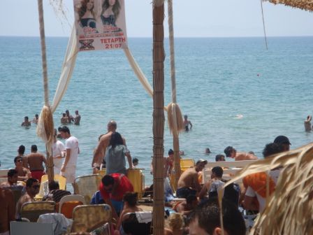 Strand von Kourouta in der Nähe unseres Campingplatzes