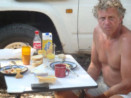 Traditionelles Frühstück, jedoch irgend etwas war da wohl nicht ganz so schmackhaft??