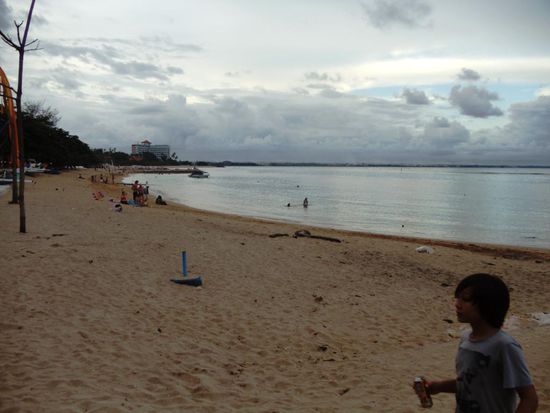 In Sanur genossen wir ein paar Tage am Strand