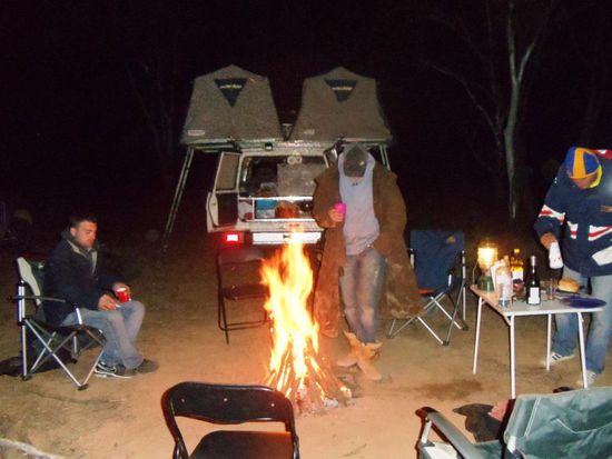 Letzte Fotos vor dem Schlafengehen. Zwischen drei und halb fünf waren dann alle in ihren Schlafsäcken