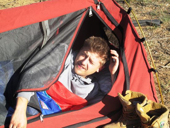 Guten Morgen Scotty..Er ging mit Kyle als Letzer in die Heia..