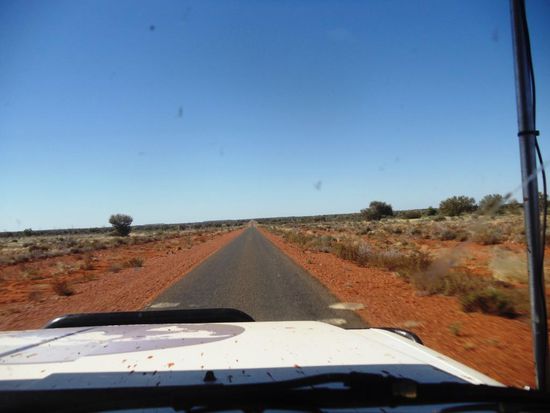 Dann gings stundenlang praktisch nur geradeaus...