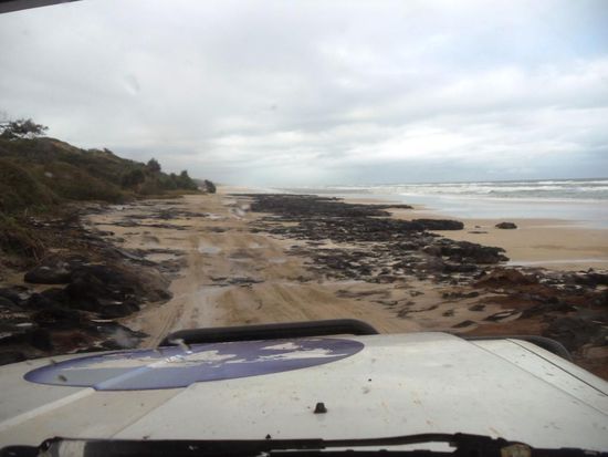 Es ist einmalig und faszinierend über diese Sandinsel zu fahren.