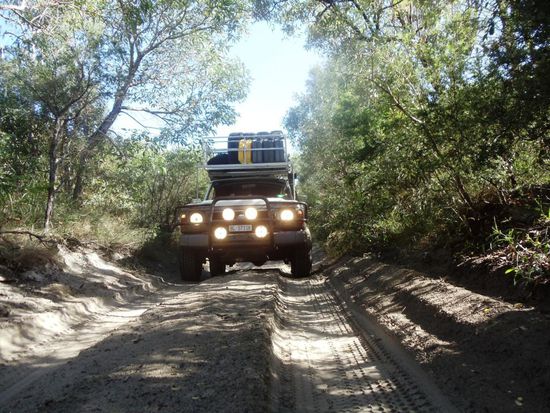 Alles auf den speziellen Sandstrassen