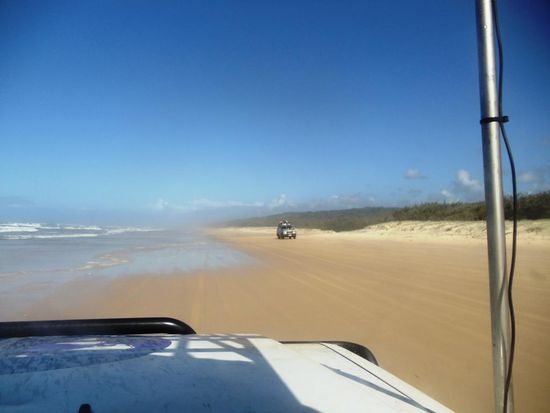 Nicht vergessen; Linksverkehr auch auf der Beach Highway...