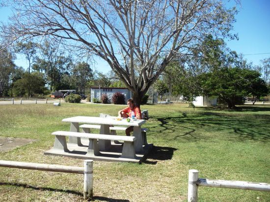 Mittagspause auf einer rest area
