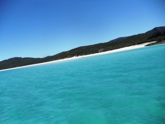 Anlegen beim Whitheaven Beach