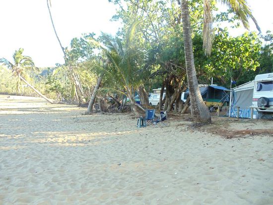 Ankunft am übernächsten Tag in Bingil Bay in der Nähe von Mission Beach.