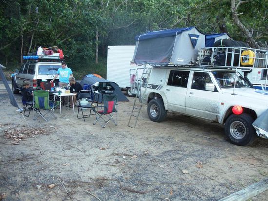 Einen Tag später kamen Fredi, Denis und Dennis auch auf diesen Campingplatz.