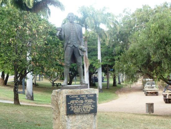 Cooktown mit dem Namenshalter Captain James Cook