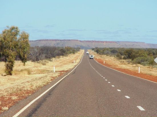 Die ersten roten Berge