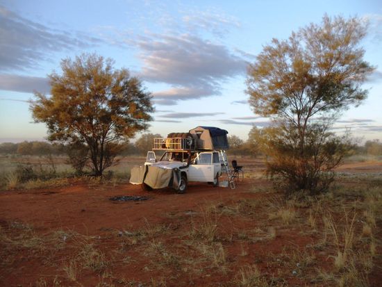 Waren fast ganz alleine hier im Nichts, im sogenannten Floodout Creek
