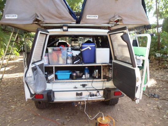 Frisch eingeräumt und parat, ab dem 1. August über die Westküste, South Australia, Victoria nach Sydney zu fahren.