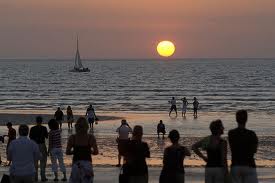 Sunset am Mindil Beach Markets
