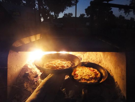 So sieht der selbst gebastelte Holzofen aus - funktioniert!